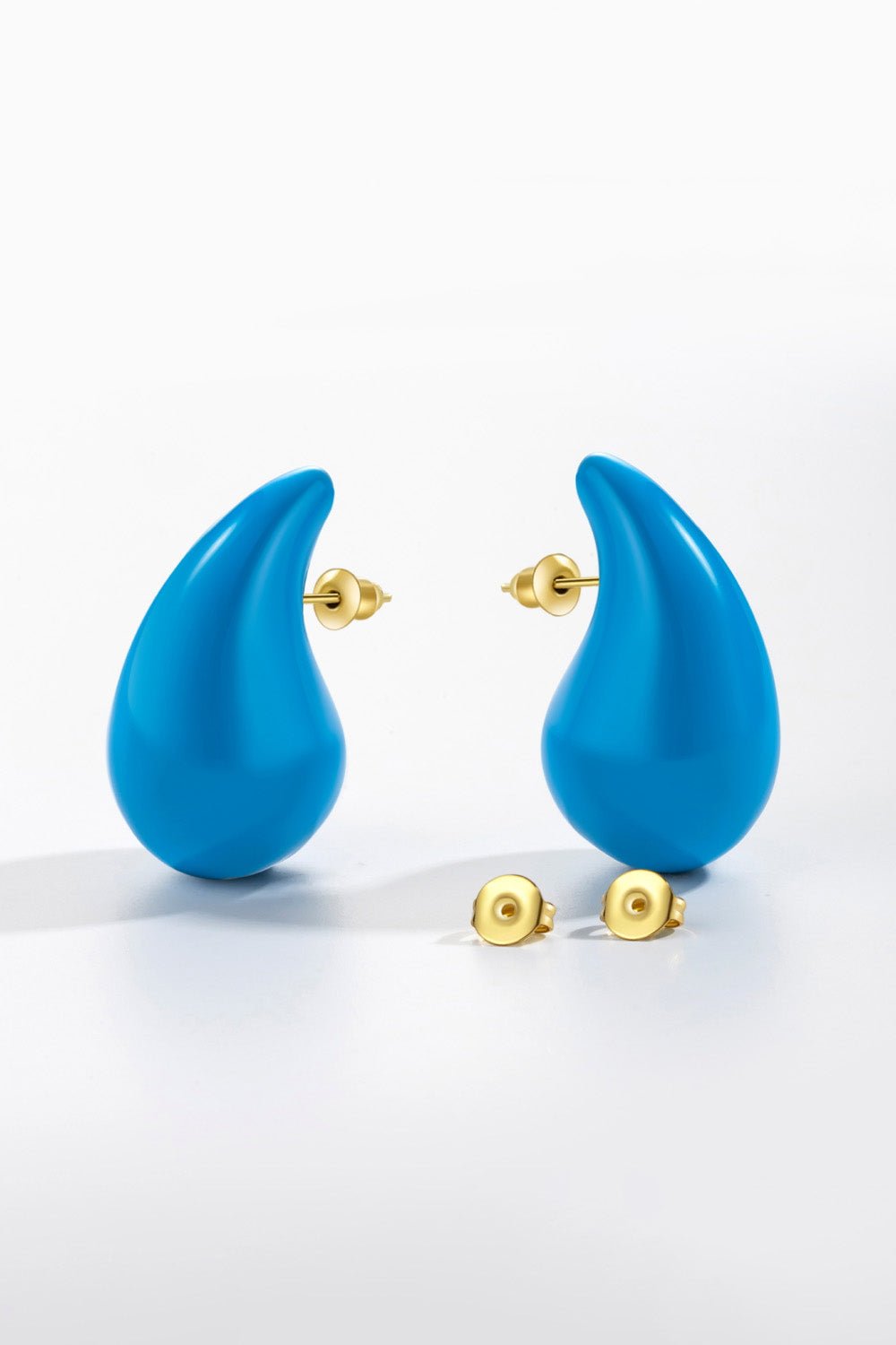 Big Size Water Drop Brass Earrings - Beauty Junkee Collection