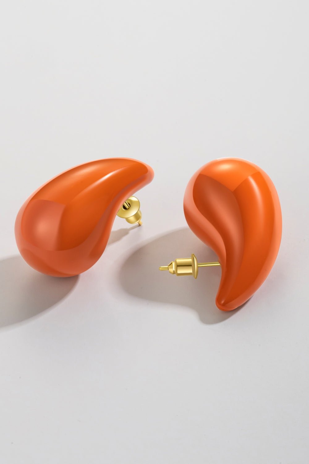 Big Size Water Drop Brass Earrings - Beauty Junkee Collection