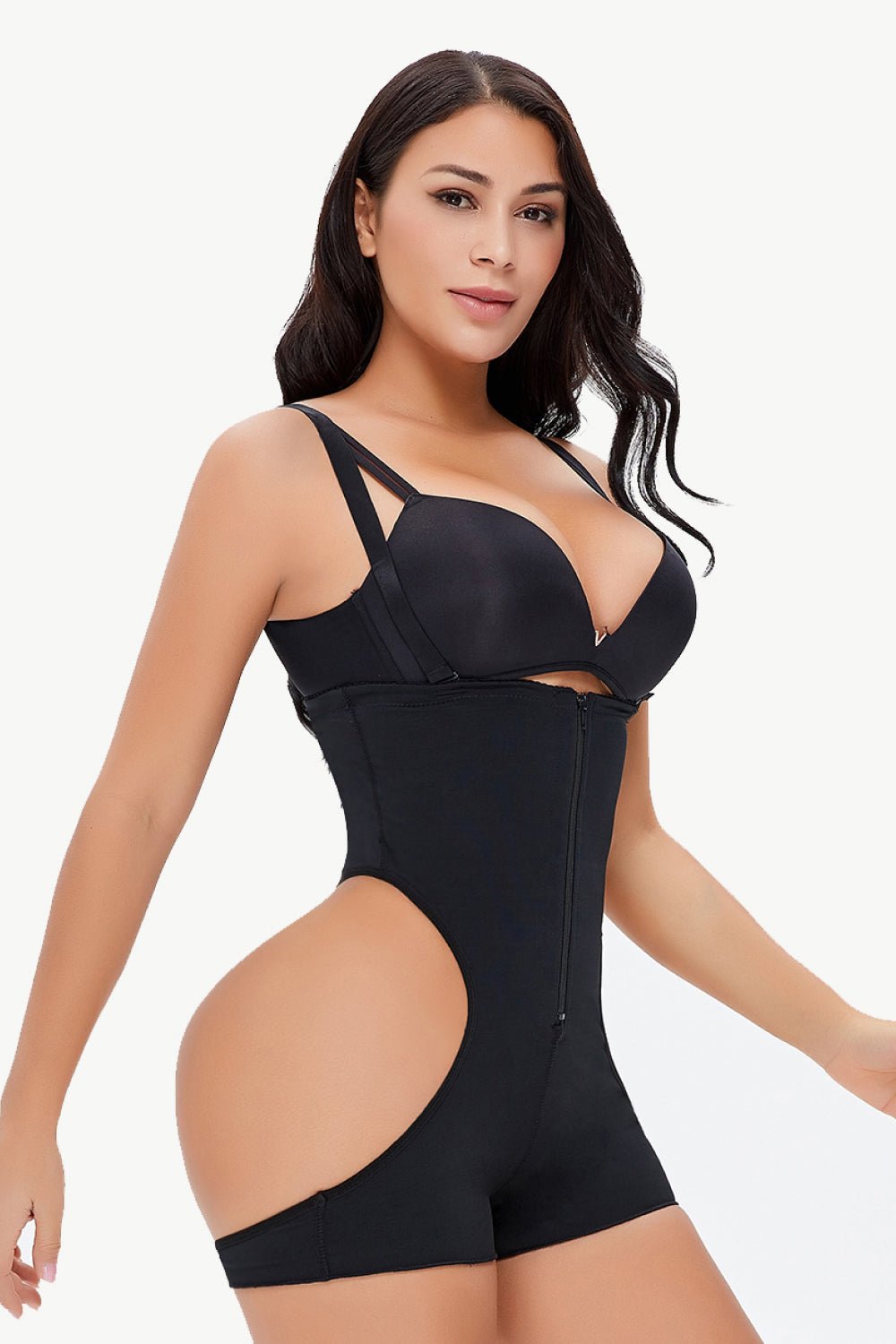 Full Size Cutout Under-Bust Shaping Bodysuit ONLINE ONLY - Beauty Junkee Collection